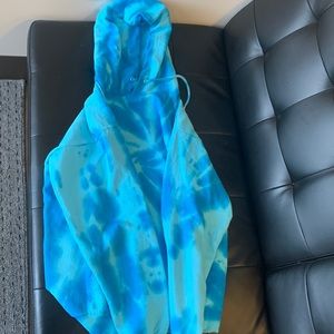 Blue Tie Dye Hoodie